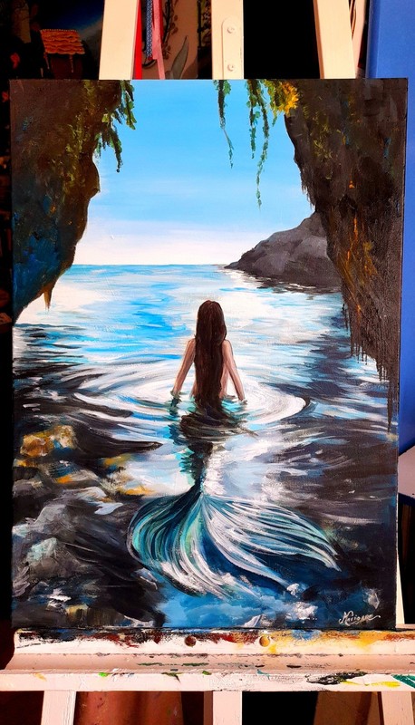 Peinture de sirène 